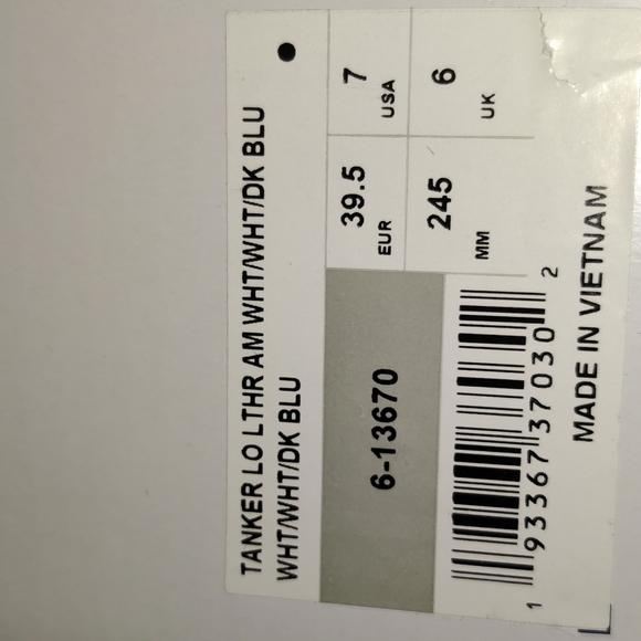 ELLESSE TANKER LO 6-13670 MENS WHITE LEATHER LOW TOP LIFESTYLE SNEAKERS … - Picture 9 of 9